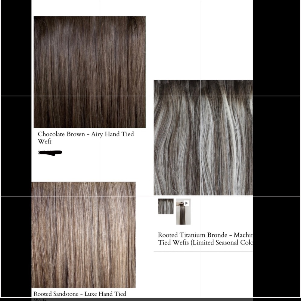 hand tied / machine extensions